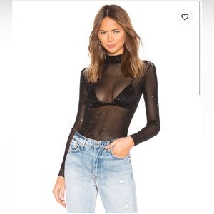 Sheer Black Long Sleeve Top